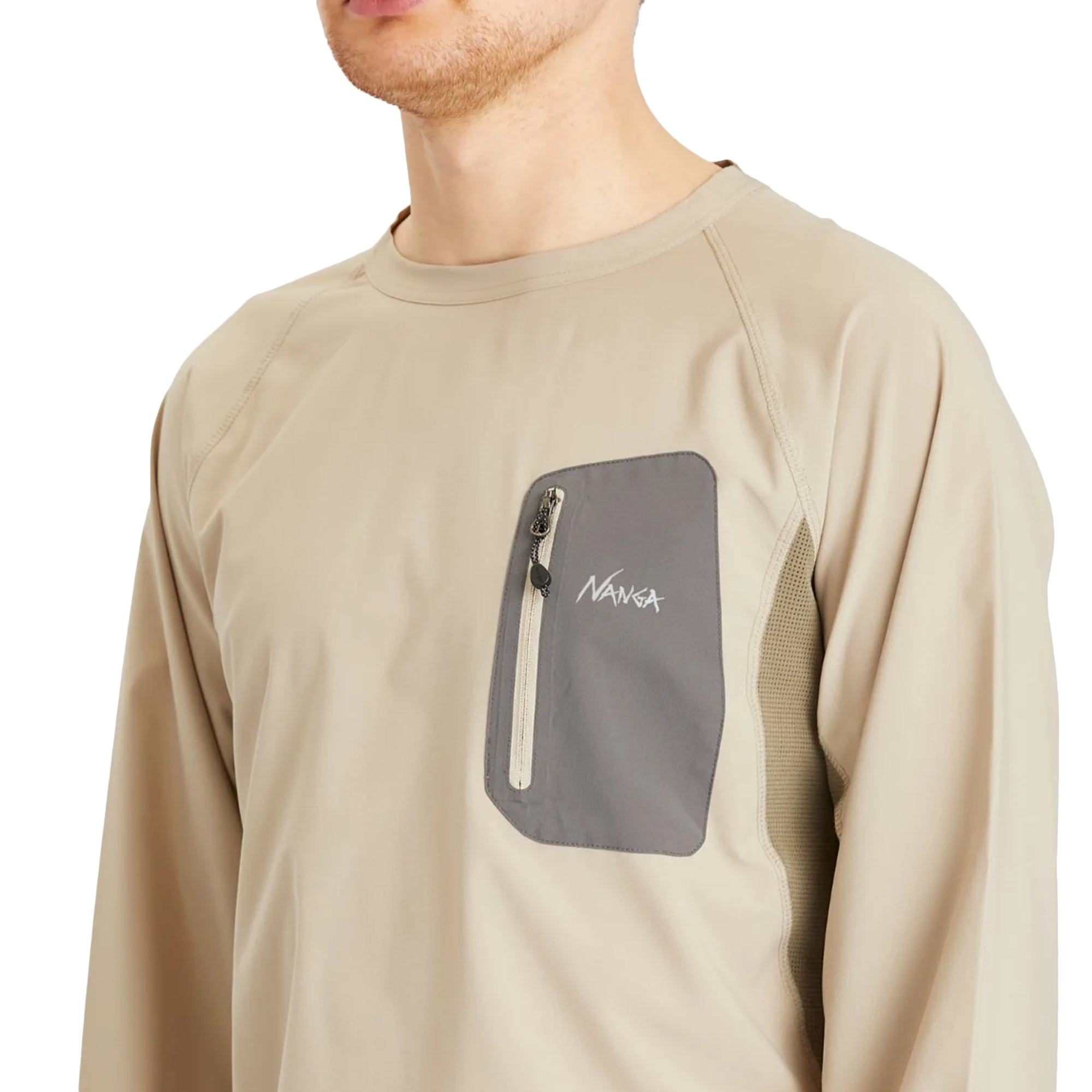 Nanga Hybrid Flex Long Sleeve Top Beige