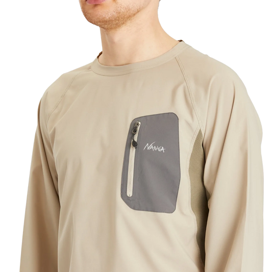 Nanga Hybrid Flex Long Sleeve Top Beige