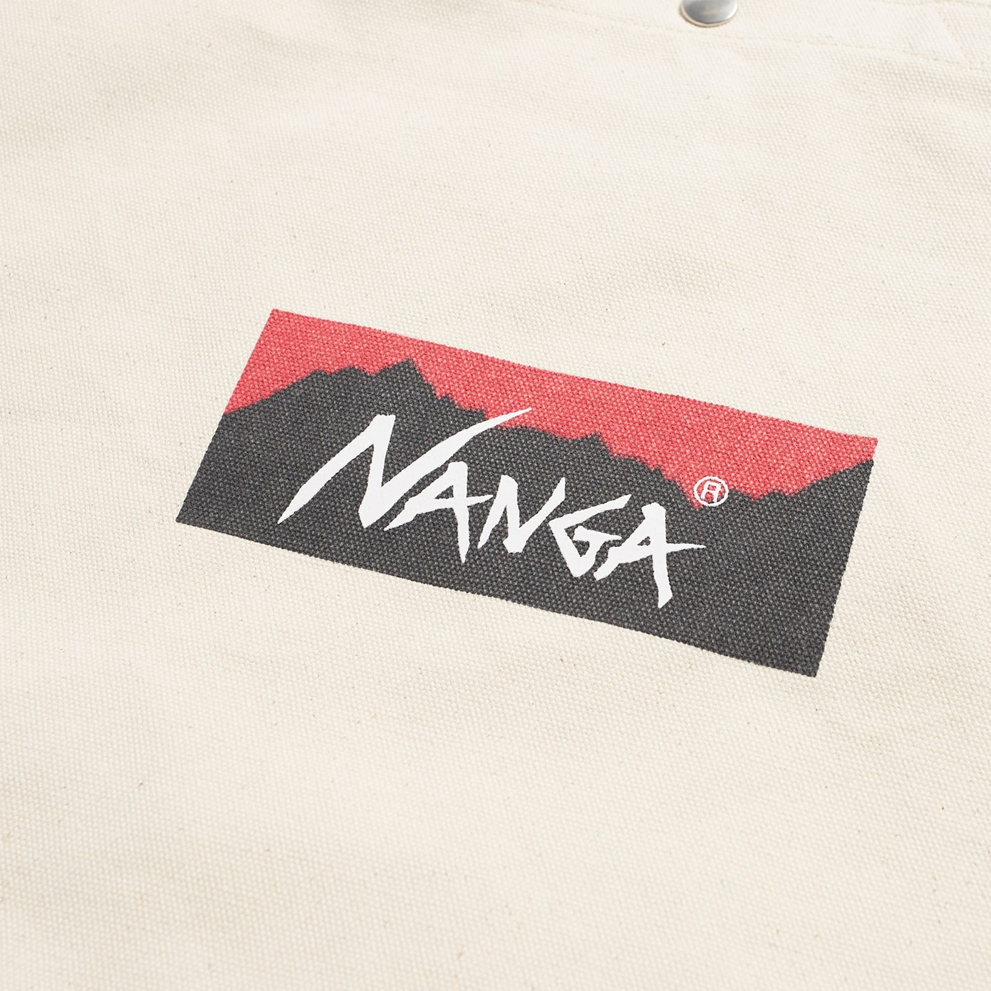 Nanga Logo 2-Way Canvas Tote Bag Natural