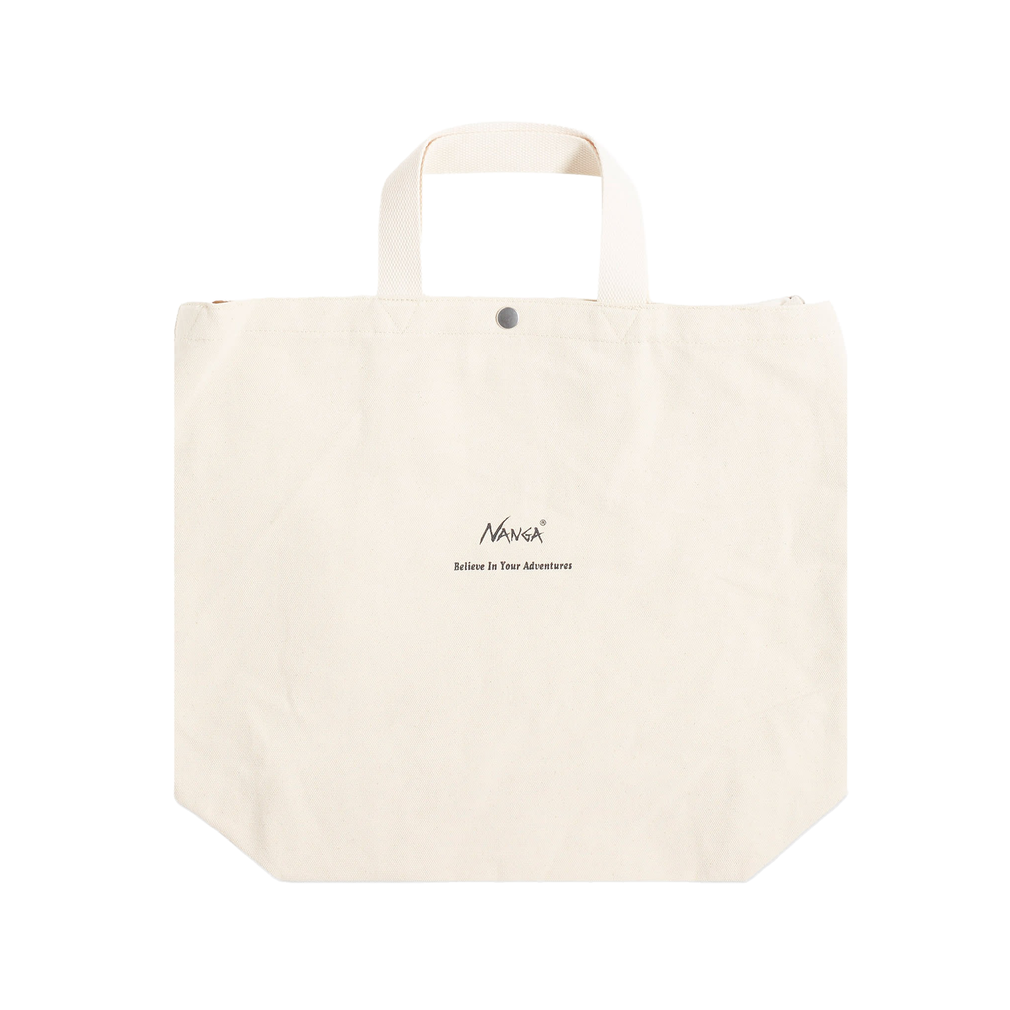Nanga Logo 2-Way Canvas Tote Bag Natural