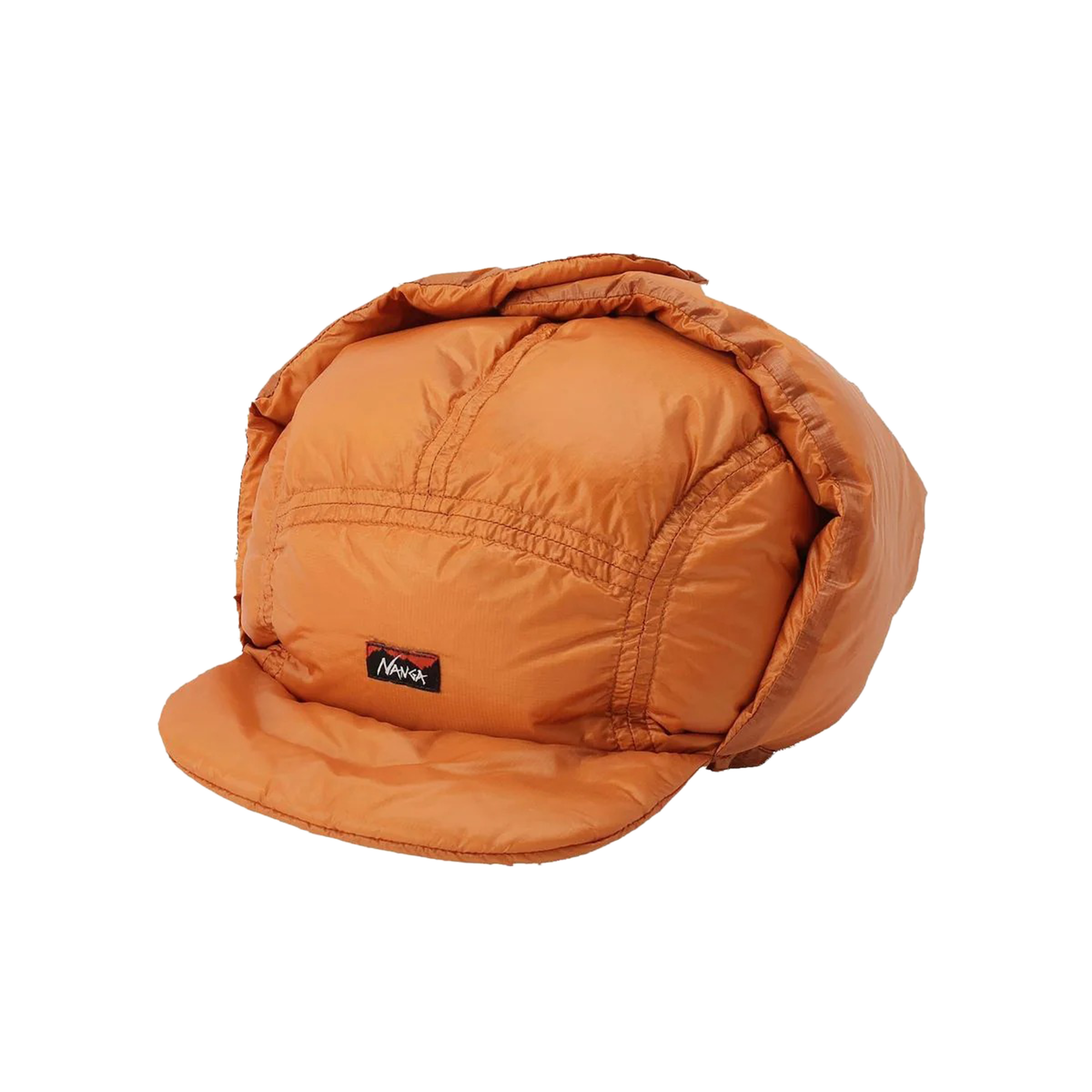 Nanga Mountain Lodge Down Ear Flap Cap Orange