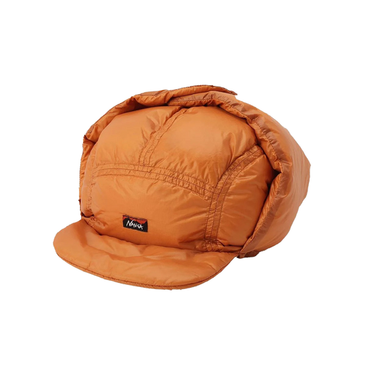 Nanga Mountain Lodge Down Ear Flap Cap Orange