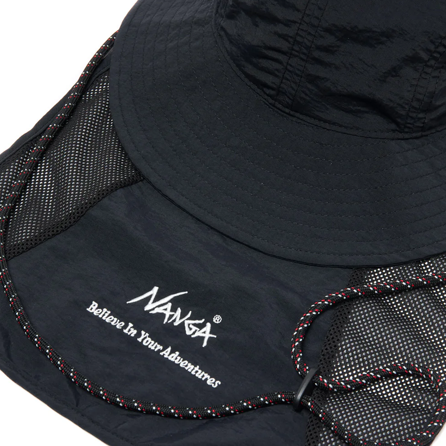 Nanga Nylon Tusser Sunshade Hat Black