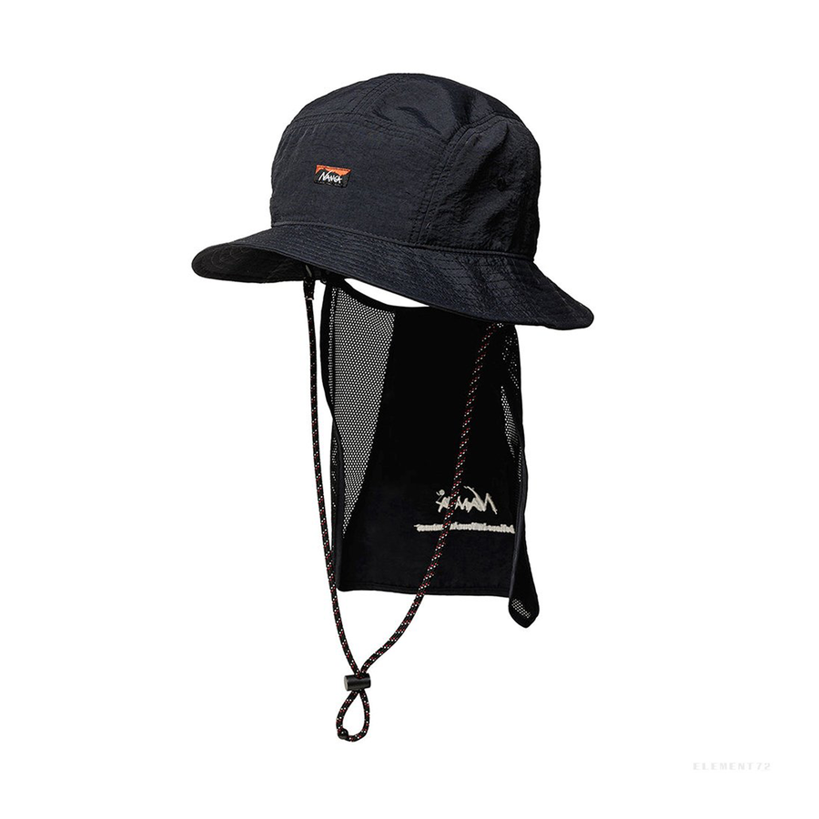 Nanga Nylon Tusser Sunshade Hat Black