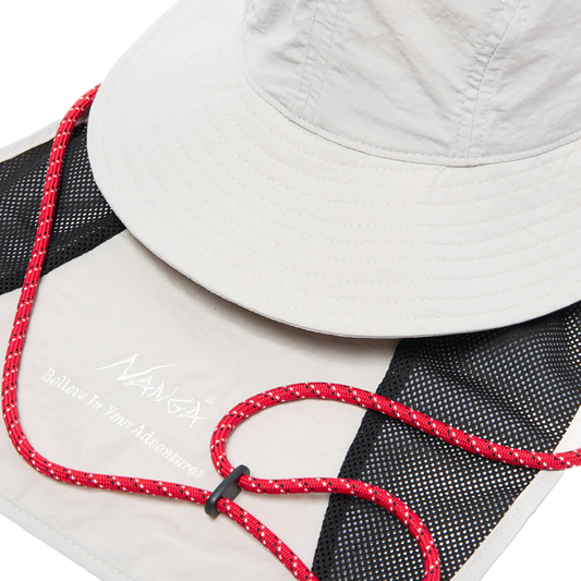 Nanga Nylon Tusser Sunshade Hat Ivory