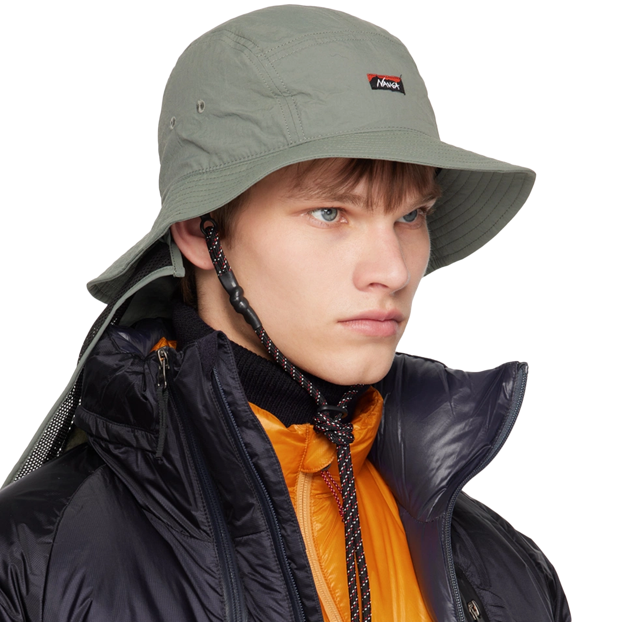 Nanga Nylon Tusser Sunshade Hat Khaki