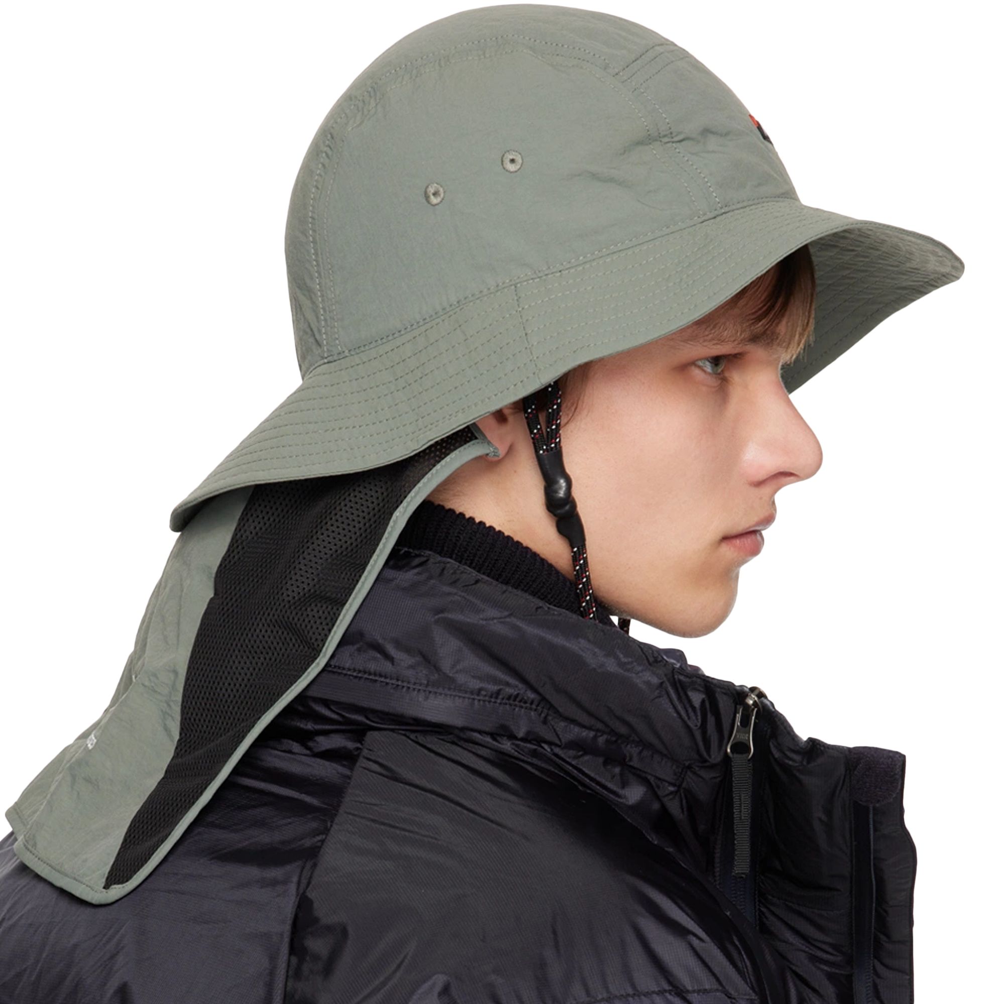 Nanga Nylon Tusser Sunshade Hat Khaki