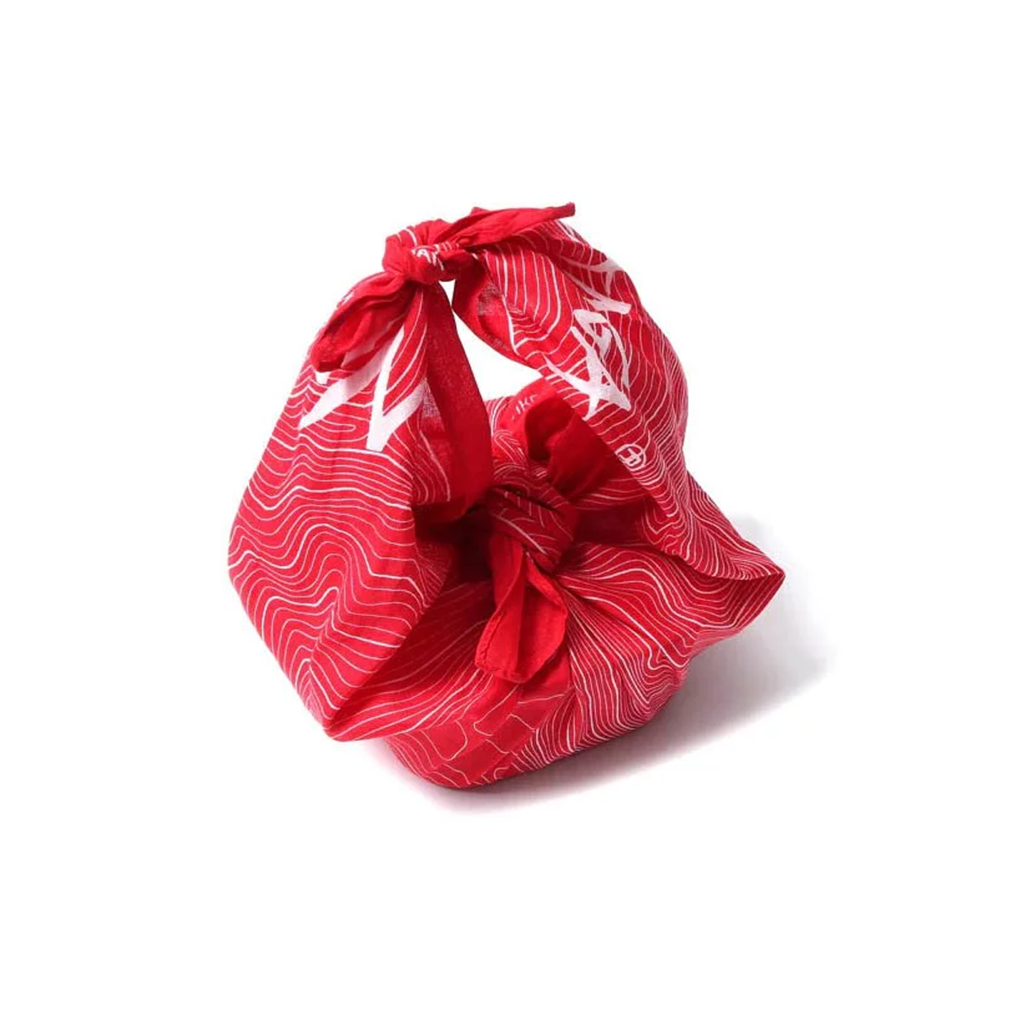 Nanga Parbat Contour Map Bandanna Red