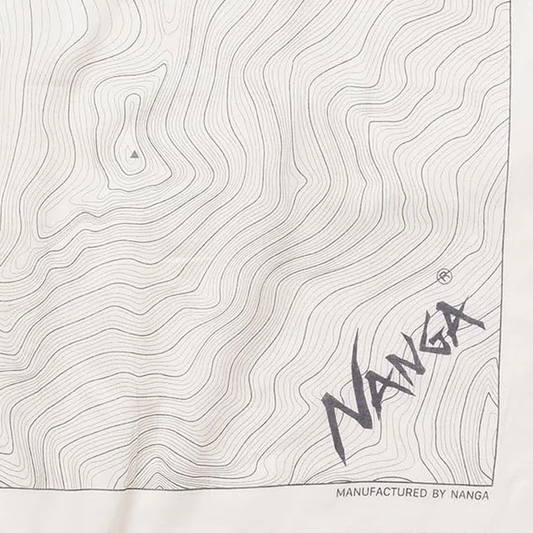 Nanga Parbat Contour Map Bandanna Ivory