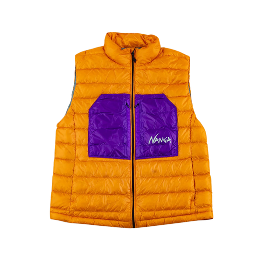 Nanga Ultilight Down Vest Packable Orange