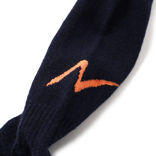 Nanga Wool Pile Compression Crew Socks Navy