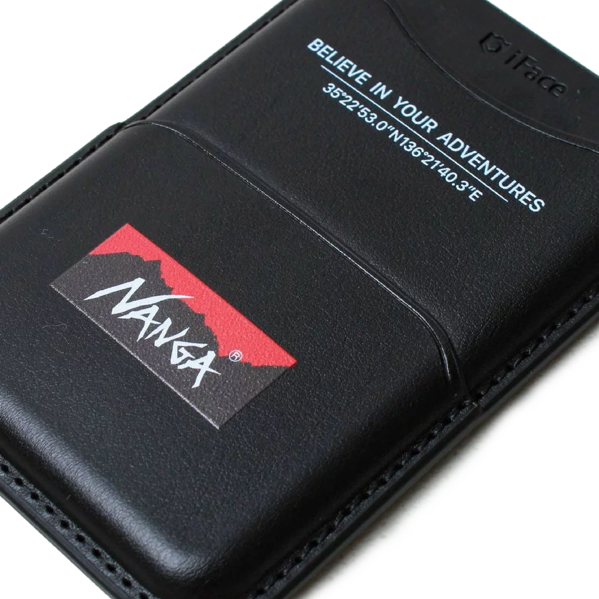 Nanga x iFace Logo Card Wallet Black