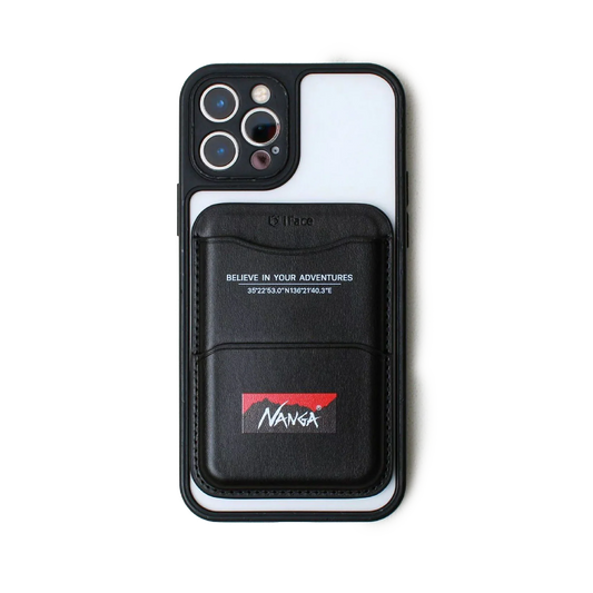 Nanga x iFace Logo Card Wallet Black
