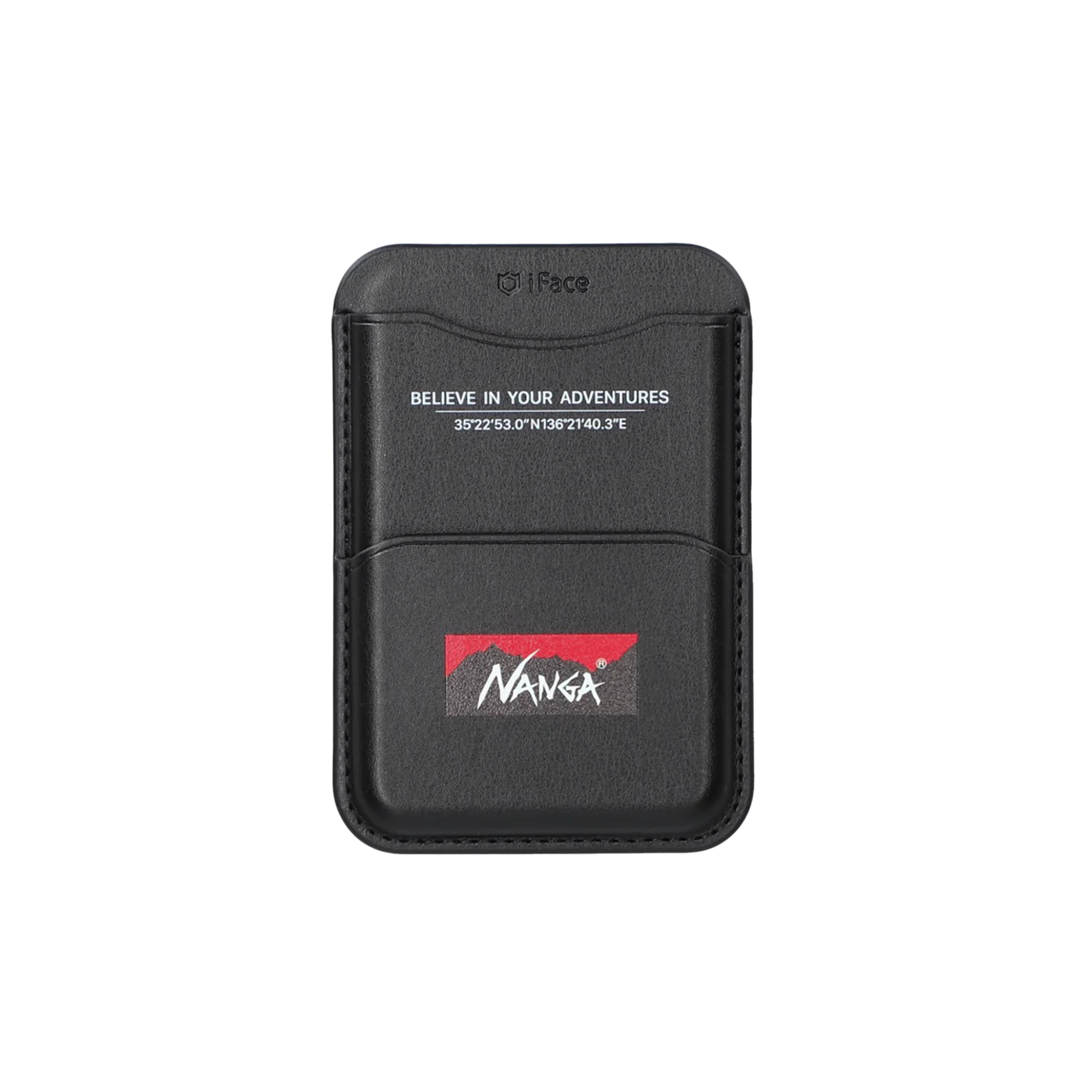 Nanga x iFace Logo Card Wallet Black
