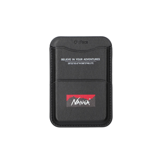 Nanga x iFace Logo Card Wallet Black