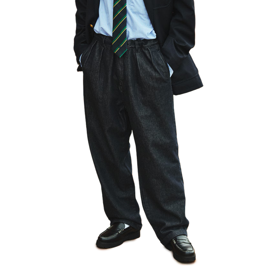 Nautica Japan 2 Tuck Denim Pants 13.25Oz D.Navy