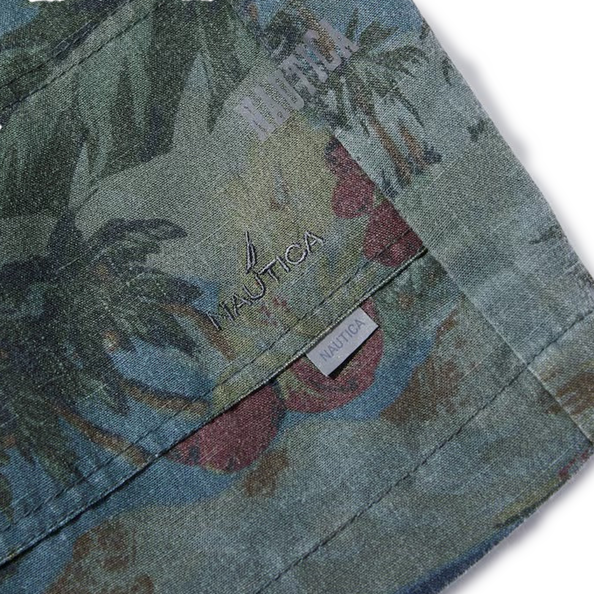 Nautica Japan Aloha Easy Shorts Palm Tree Pattern Navy