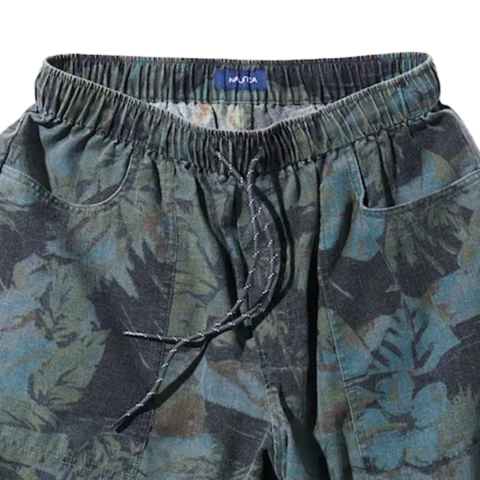 Nautica Japan Aloha Easy Shorts Palm Tree Pattern Charcoal