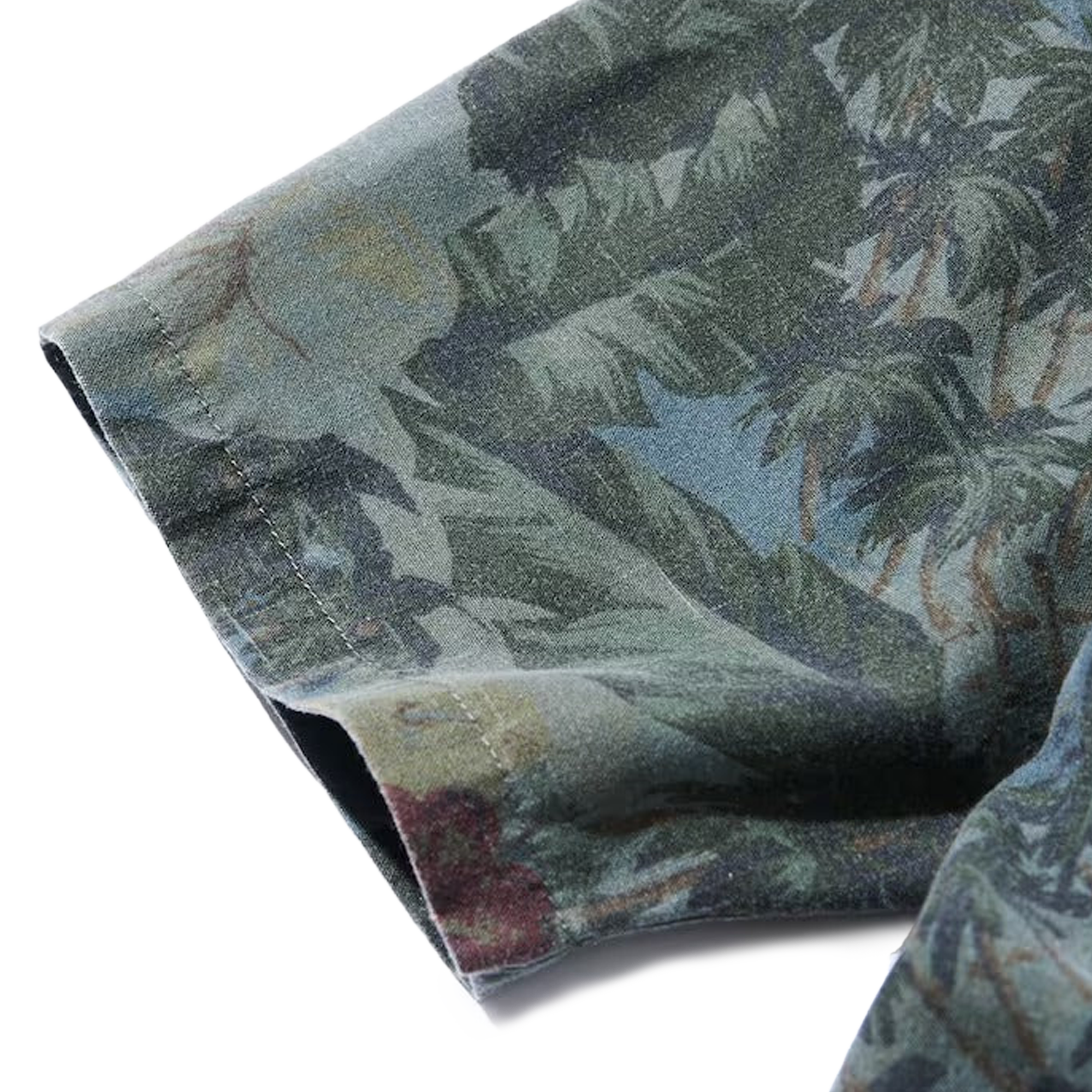 Nautica Japan Aloha Short Sleeve Shirts Palm Tree Pattern Navy