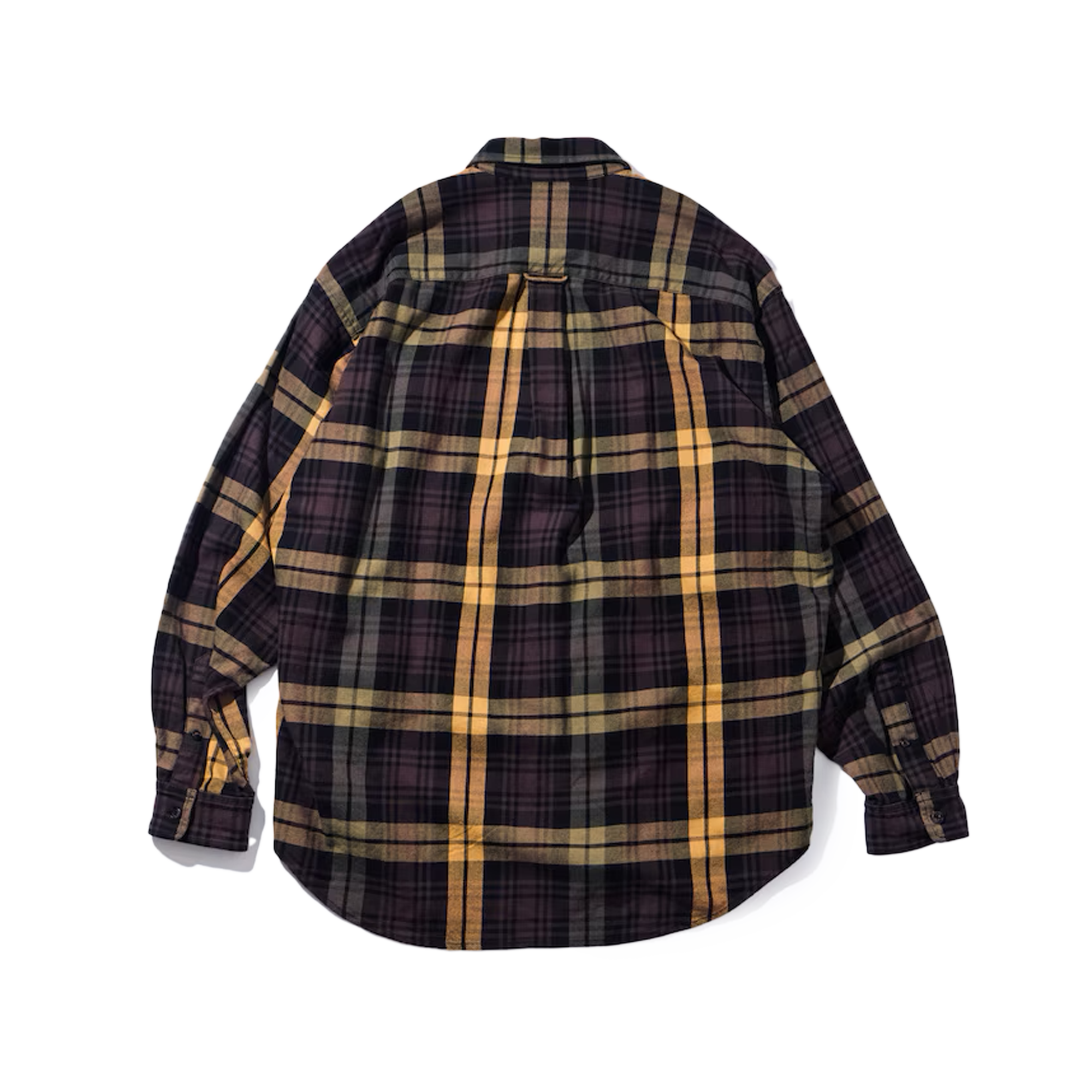 Nautica Japan Big Check Heavy Cotton Nell Shirts Olive