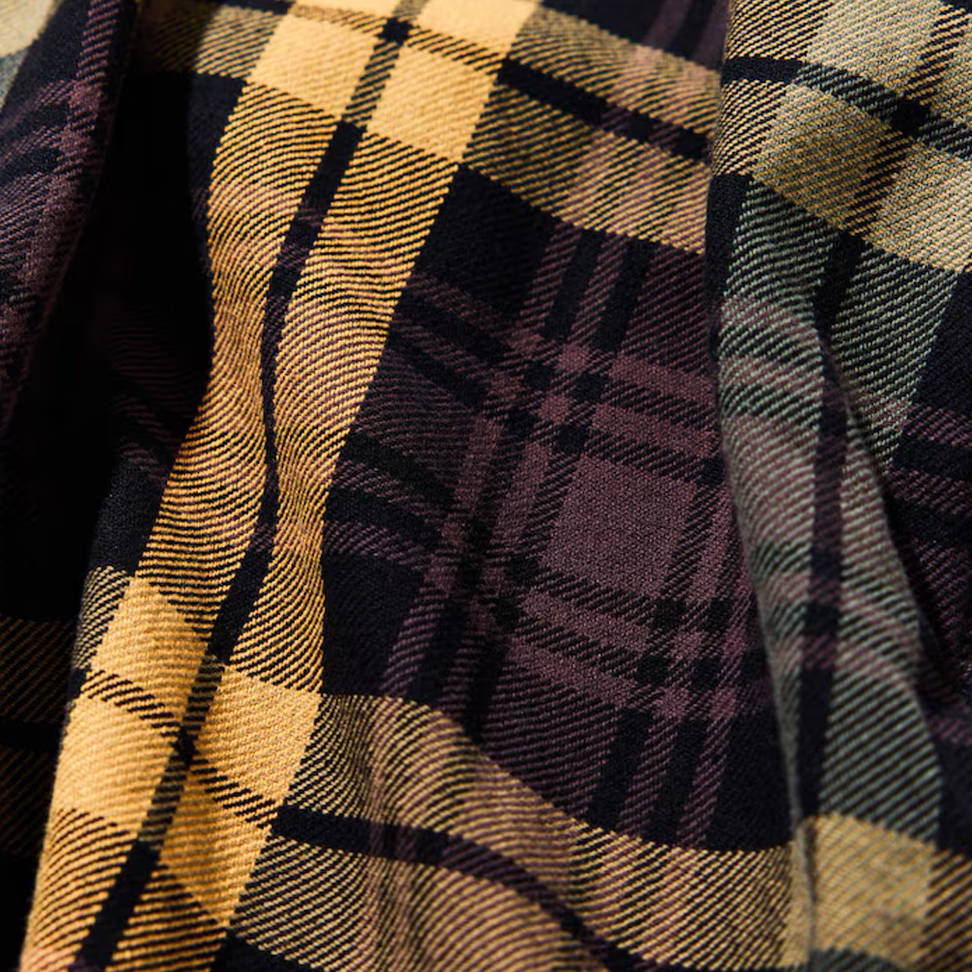 Nautica Japan Big Check Heavy Cotton Nell Shirts Olive