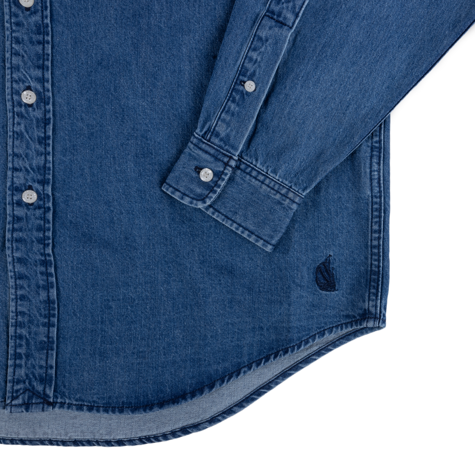 Nautica Japan Denim BD Shirts Sax