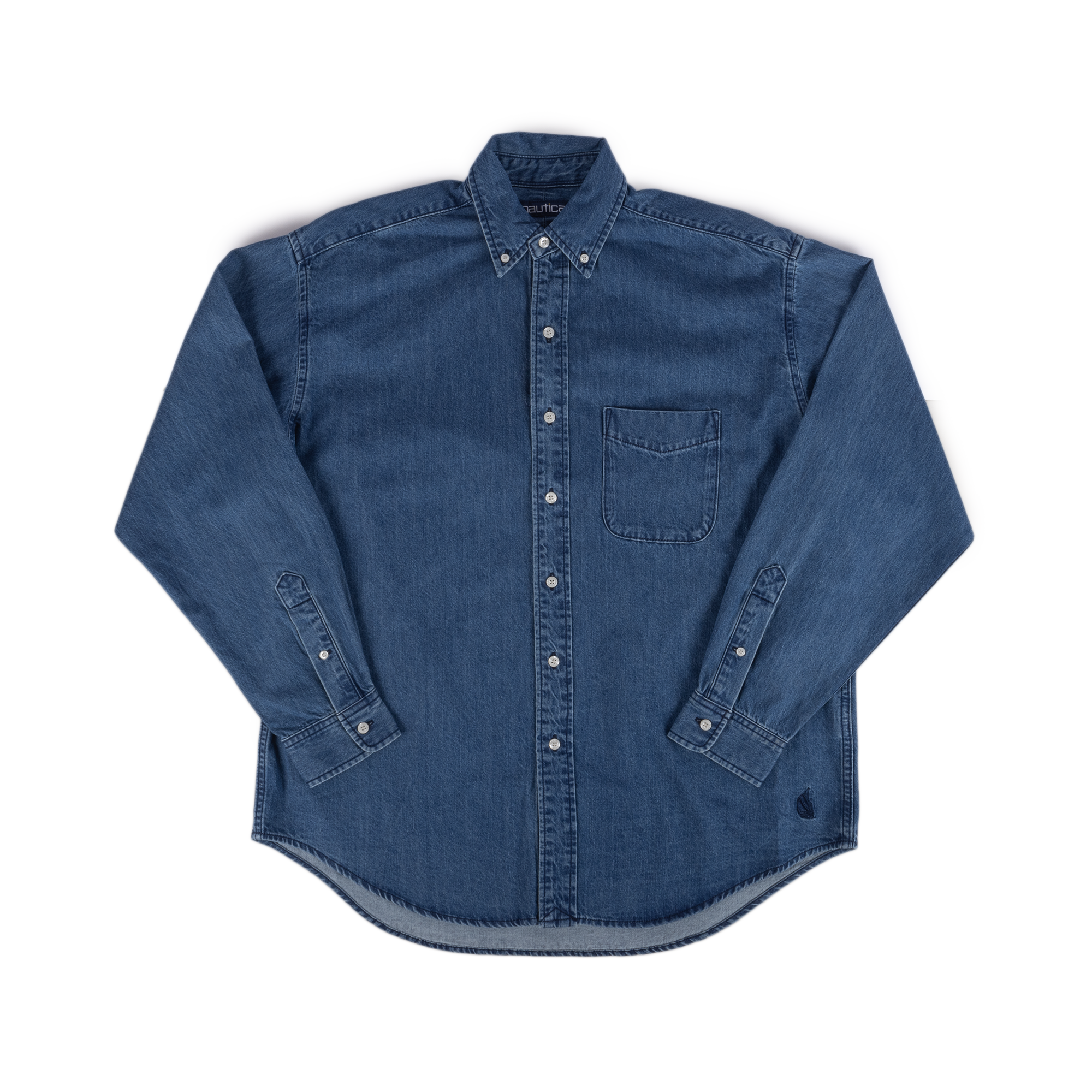 Nautica Japan Denim BD Shirts Sax