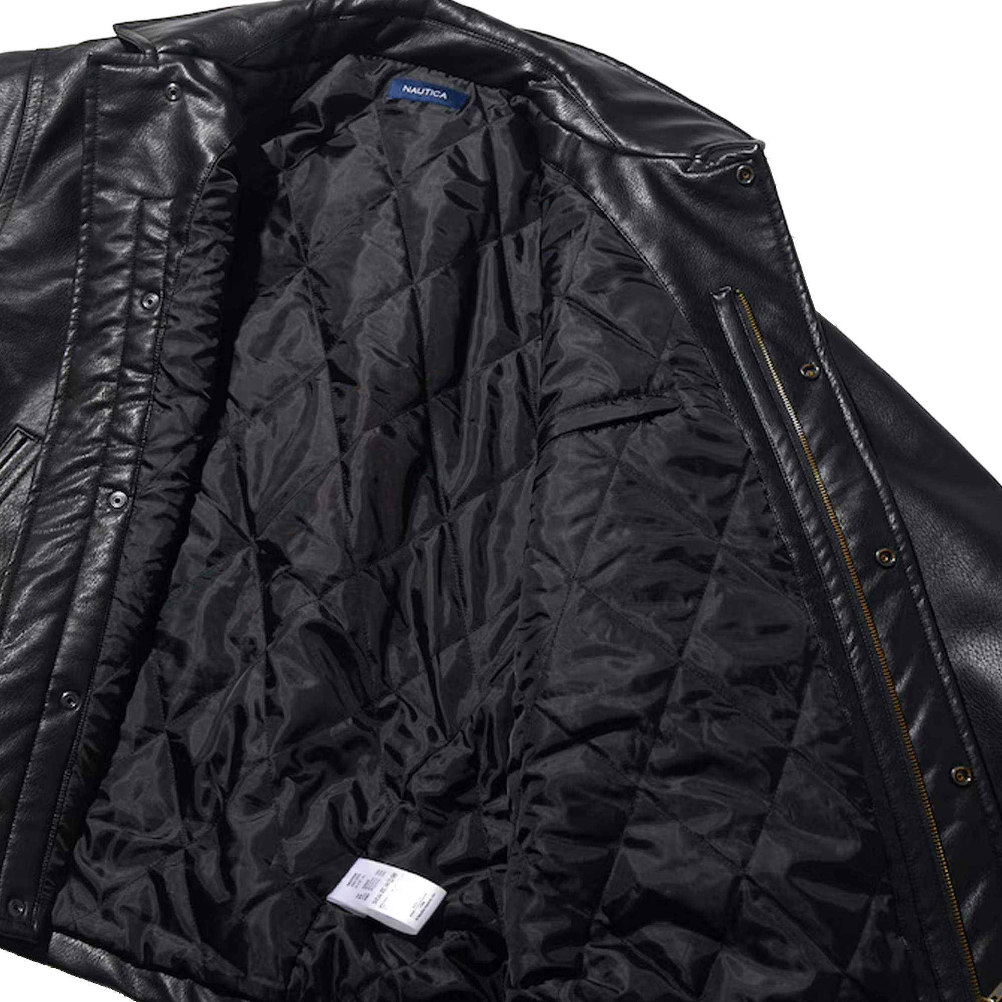 Nautica Japan Faux Leather Blouson Black