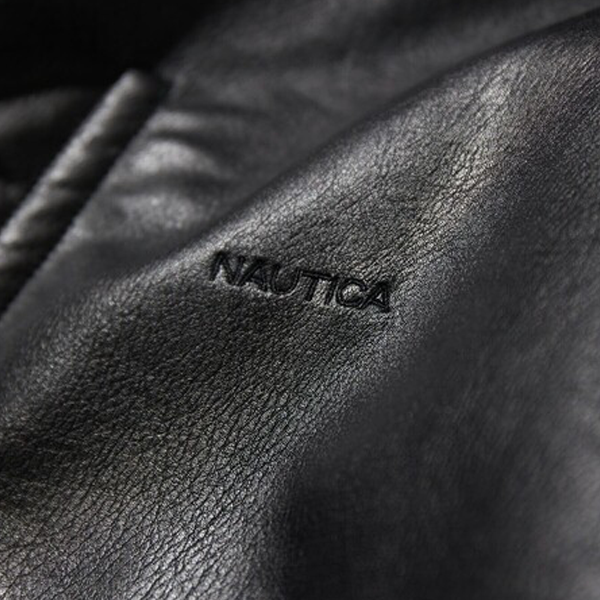 Nautica Japan Faux Leather Blouson Black