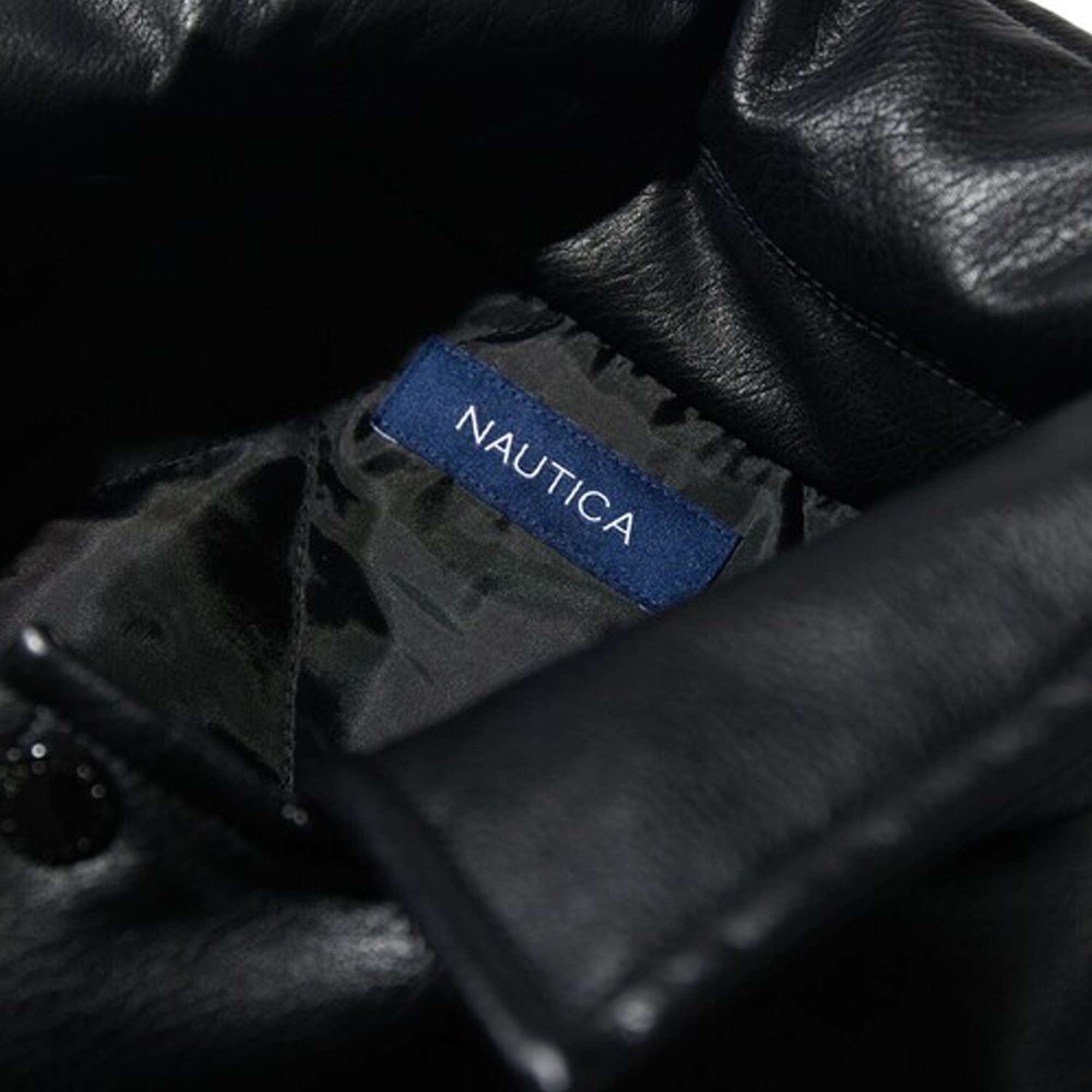 Nautica Japan Faux Leather Blouson Black