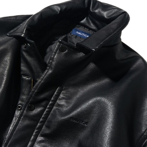 Nautica Japan Fake Leather Blouzon Black