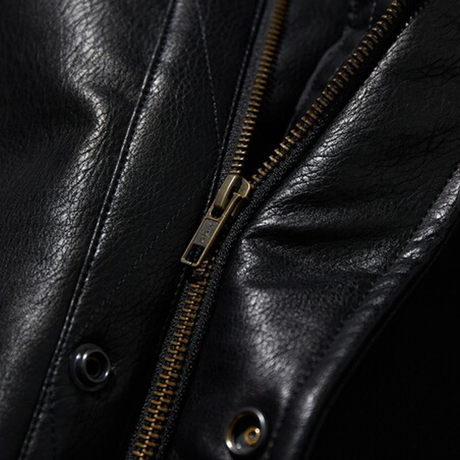 Nautica Japan Fake Leather Blouzon Black