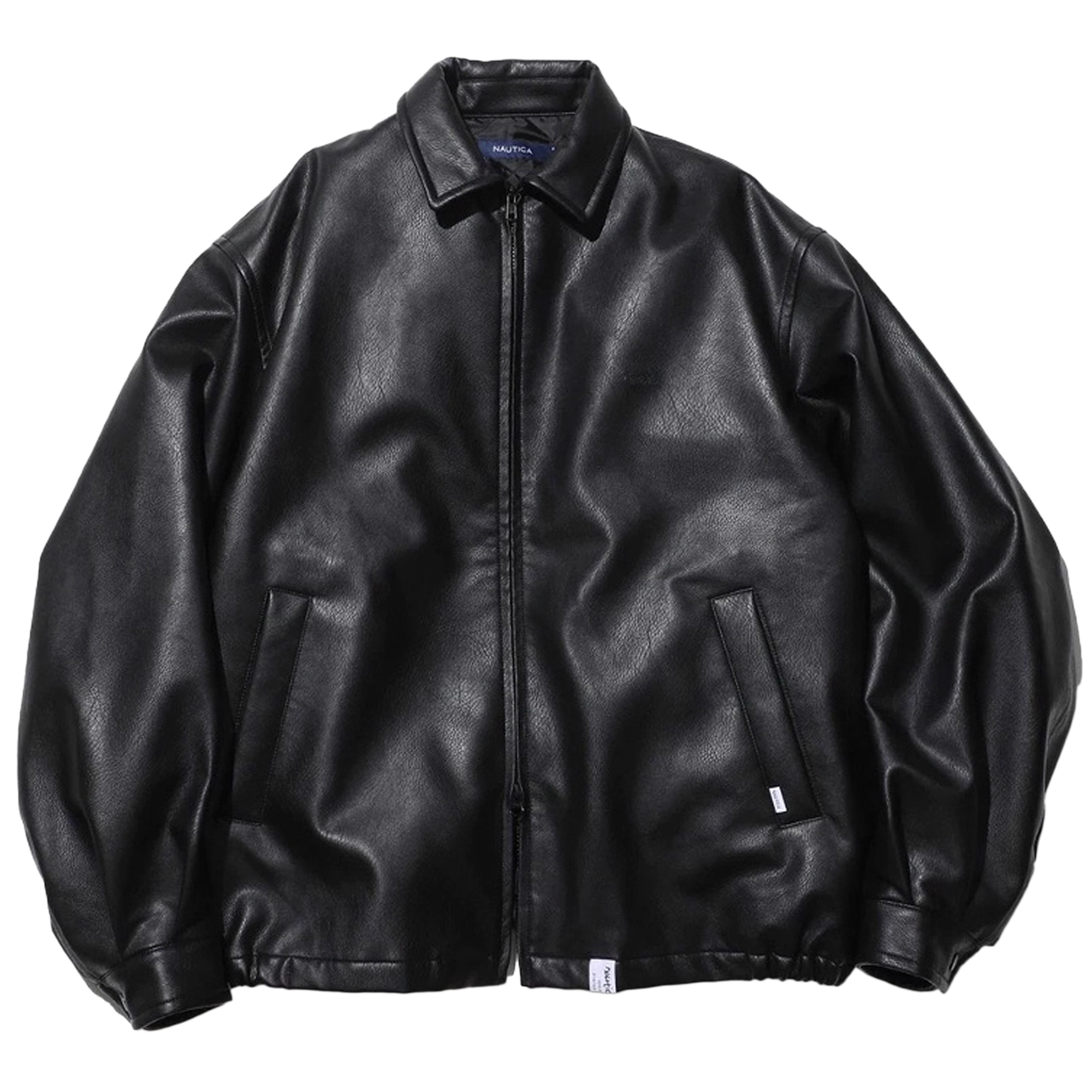 Nautica Japan Faux Leather Blouson Black