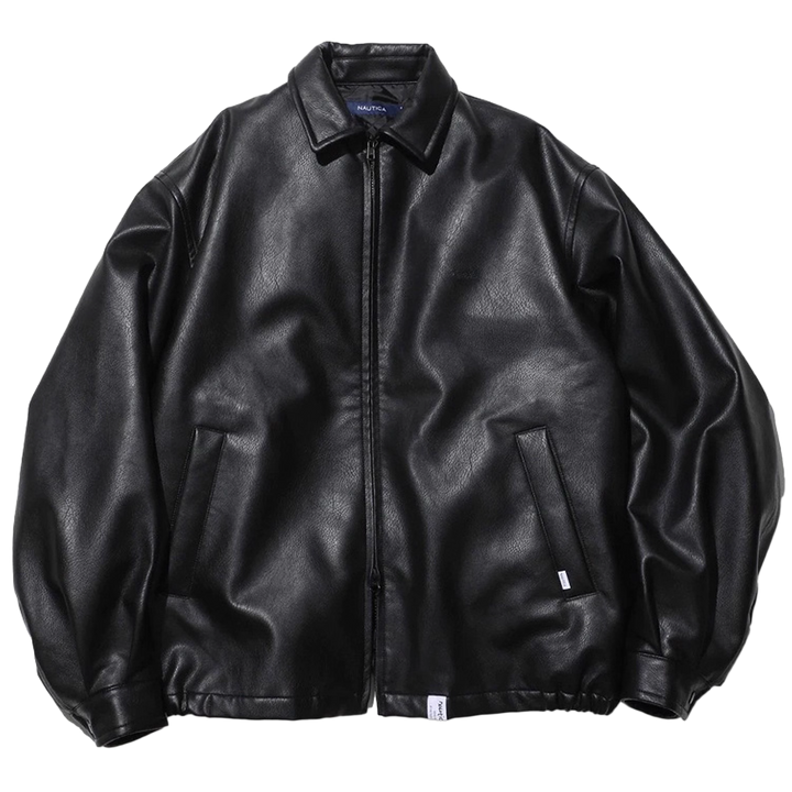 Nautica Japan Fake Leather Blouzon Black