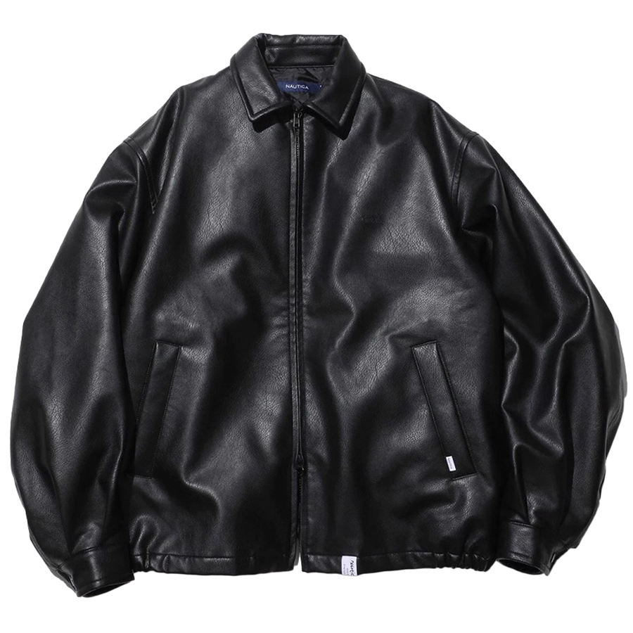 Nautica Japan Fake Leather Blouzon Black