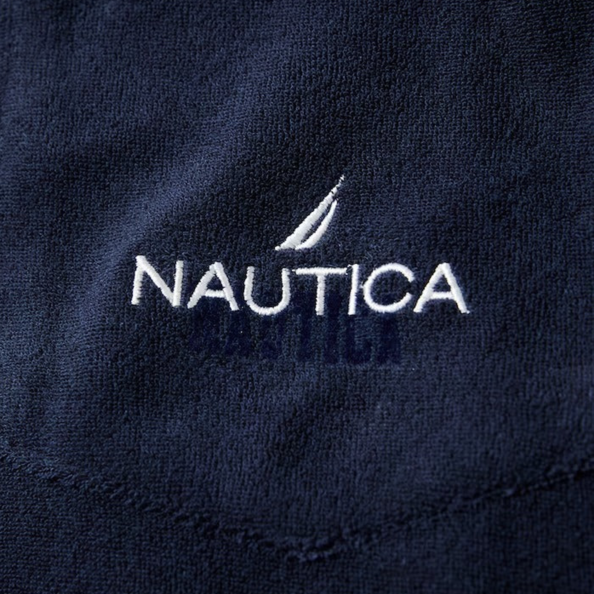 Nautica Japan French Terry Fabric Pocket T-Shirt Navy