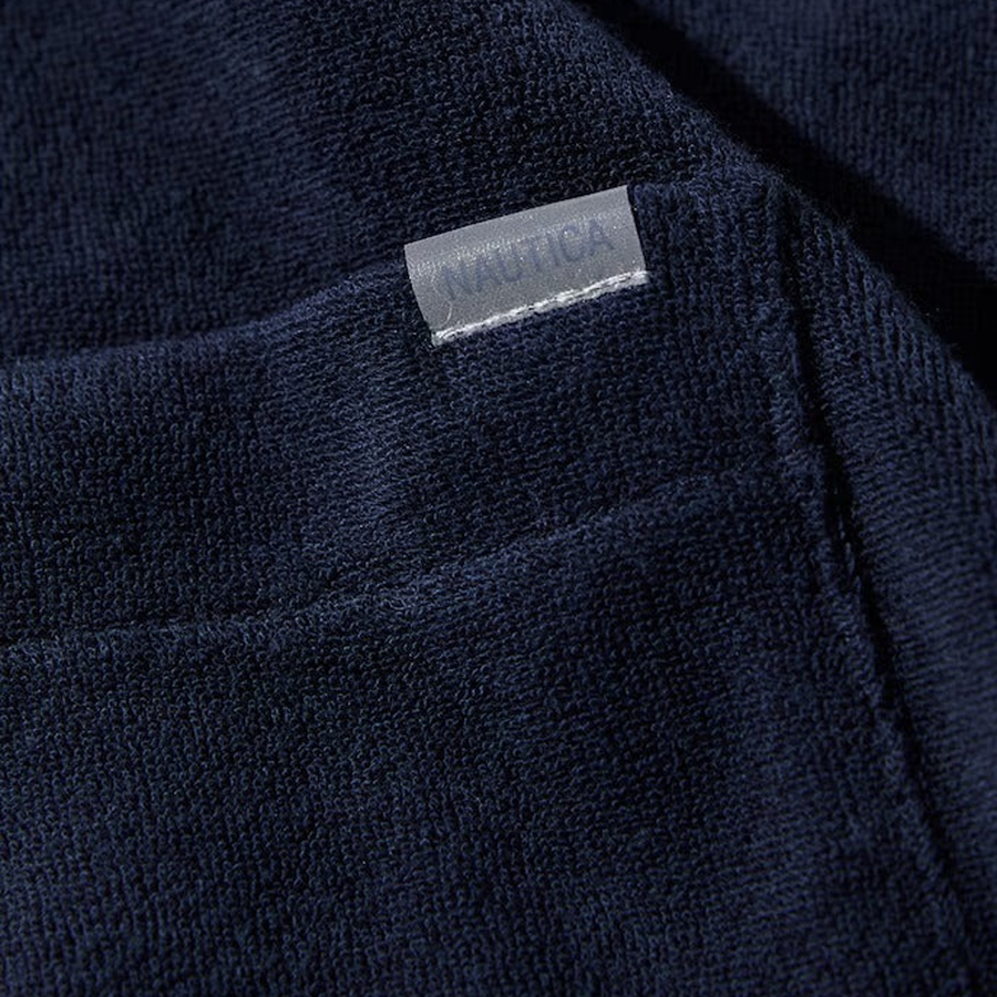 Nautica Japan French Terry Fabric Pocket T-Shirt Navy