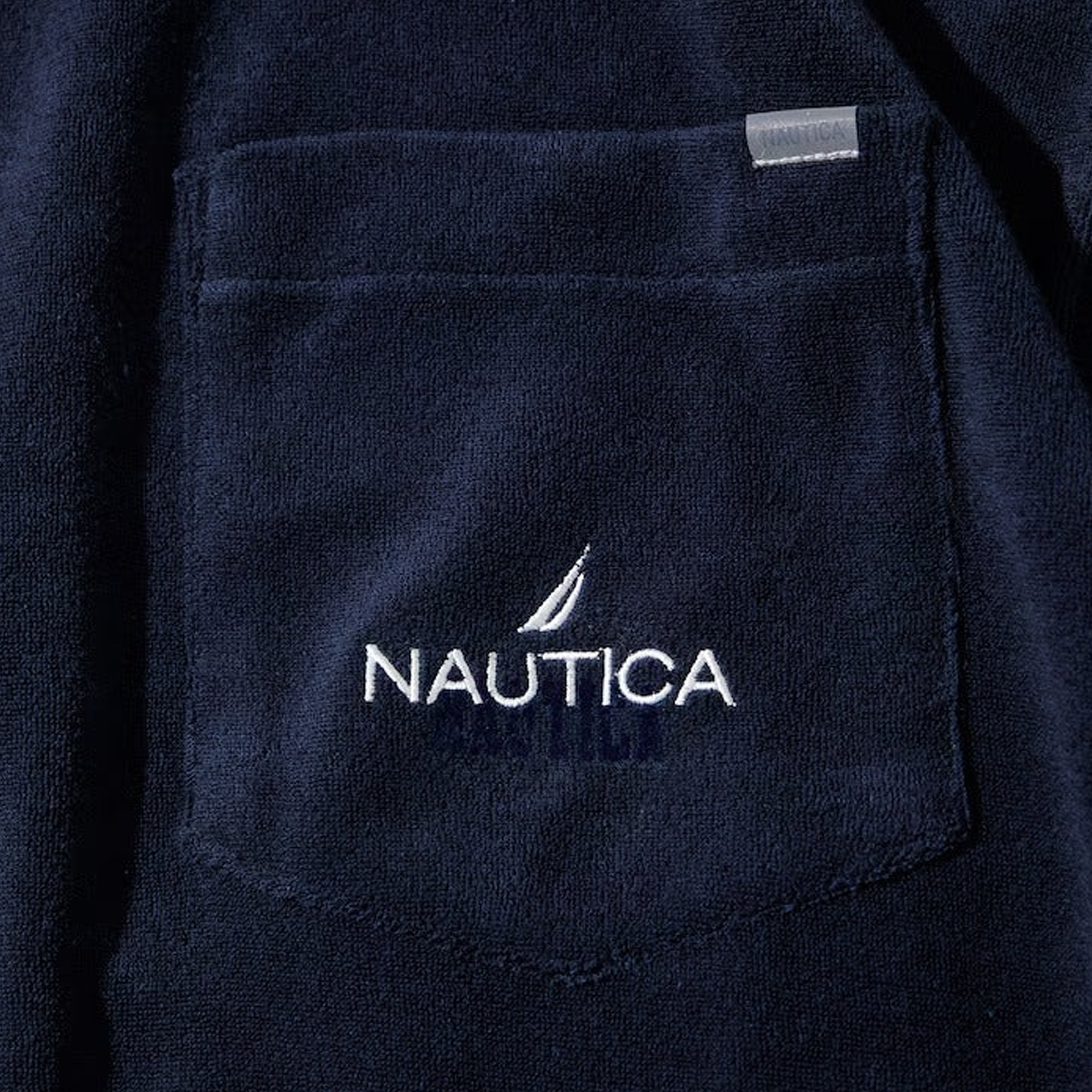 Nautica Japan French Terry Fabric Pocket T-Shirt Navy
