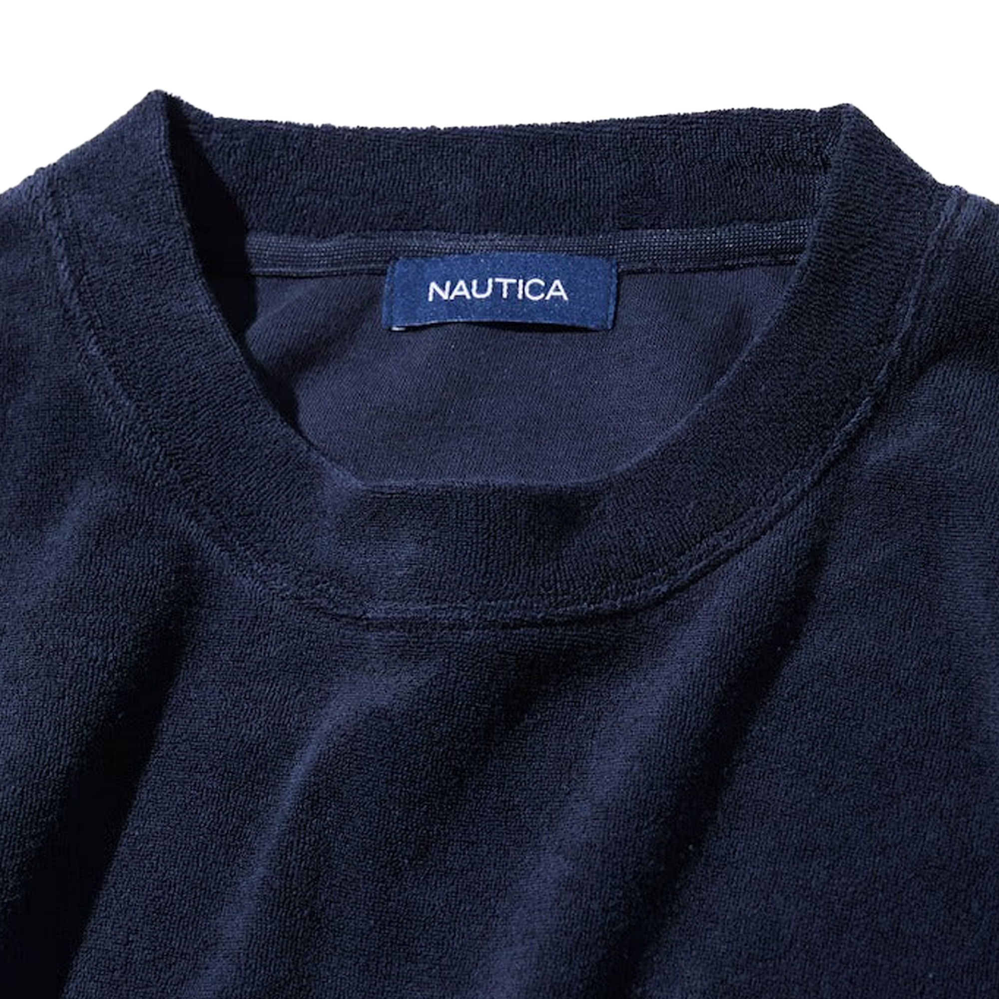 Nautica Japan French Terry Fabric Pocket T-Shirt Navy