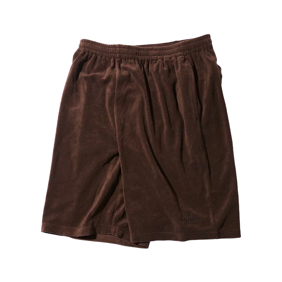 Nautica Japan French Terry Fabric Shorts Brown