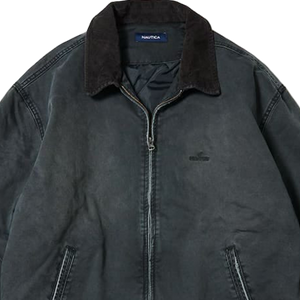 Nautica Japan Garment Dyed Twill Padded Blouzon Charcoal