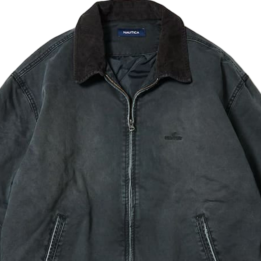 Nautica Japan Garment Dyed Twill Padded Blouzon Charcoal