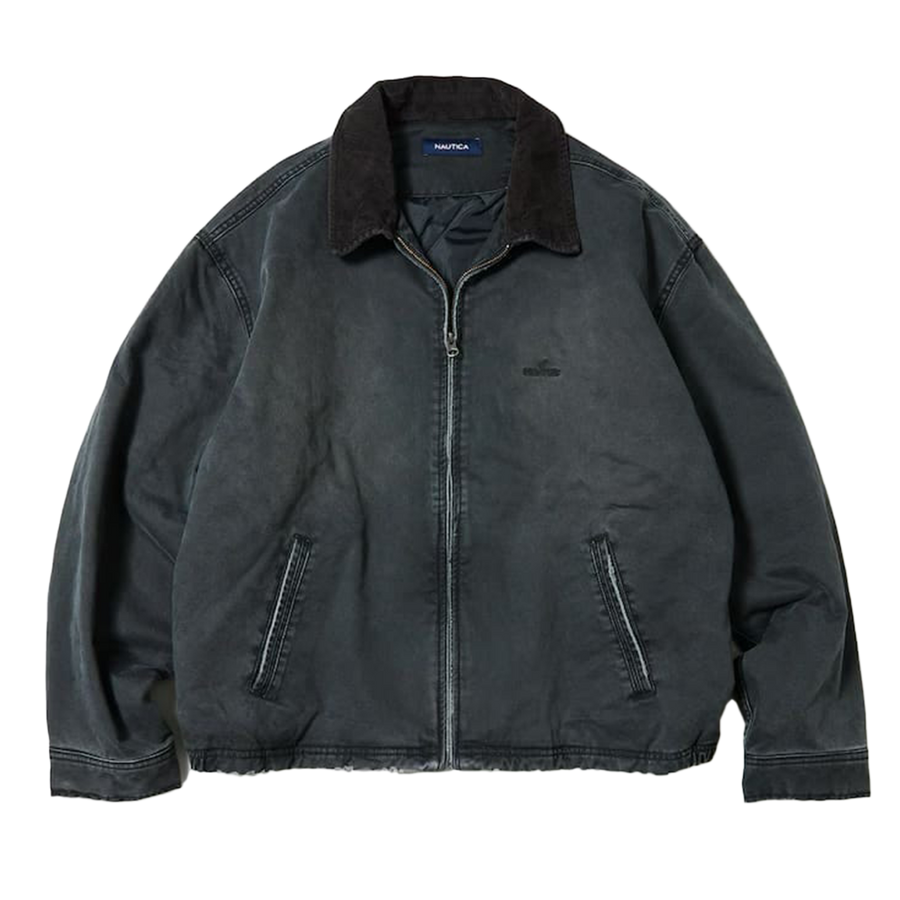 Nautica Japan Garment Dyed Twill Padded Blouzon Charcoal