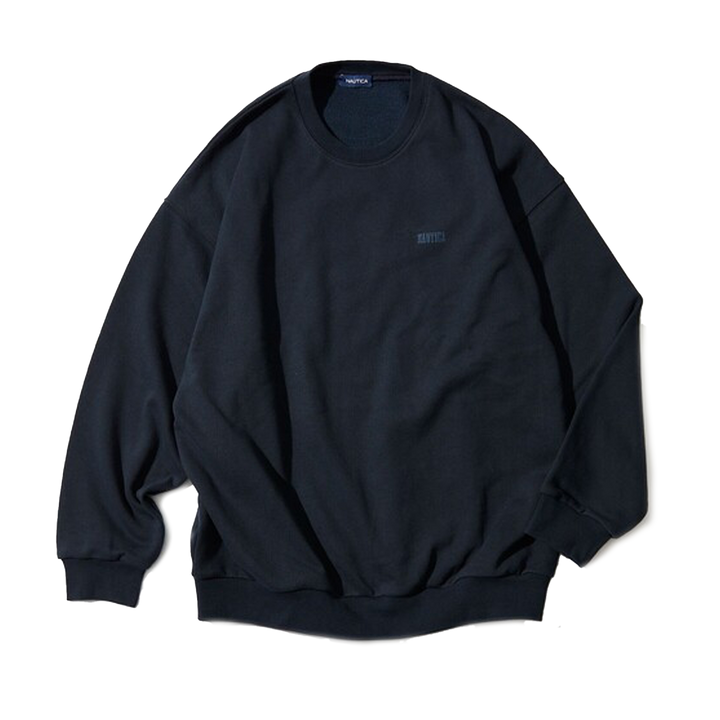 Nautica Japan Hidden Logo Crew Sweat Navy