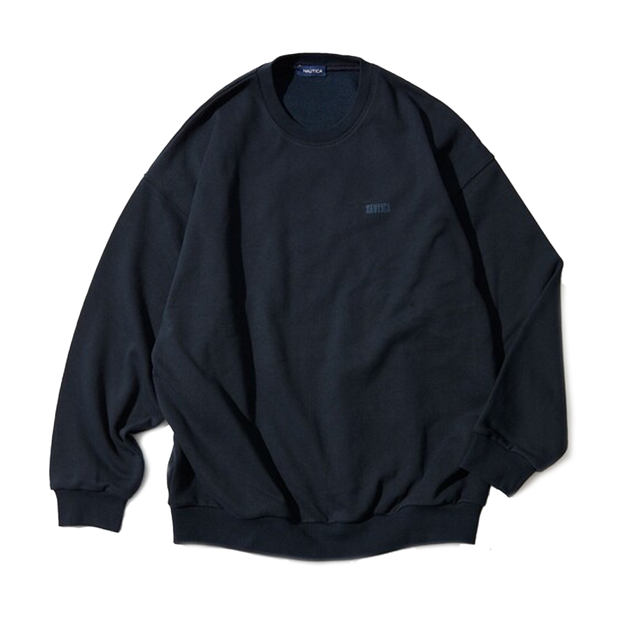 Nautica Japan Hidden Logo Crew Sweat Navy
