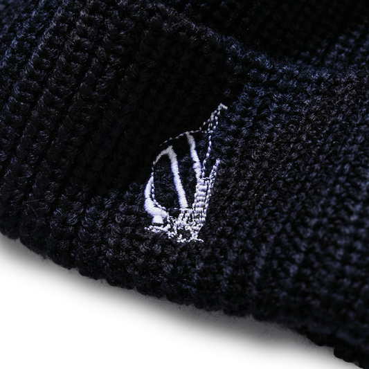 Nautica Japan Knitted Beanie With Spinnaker Embroidery Navy