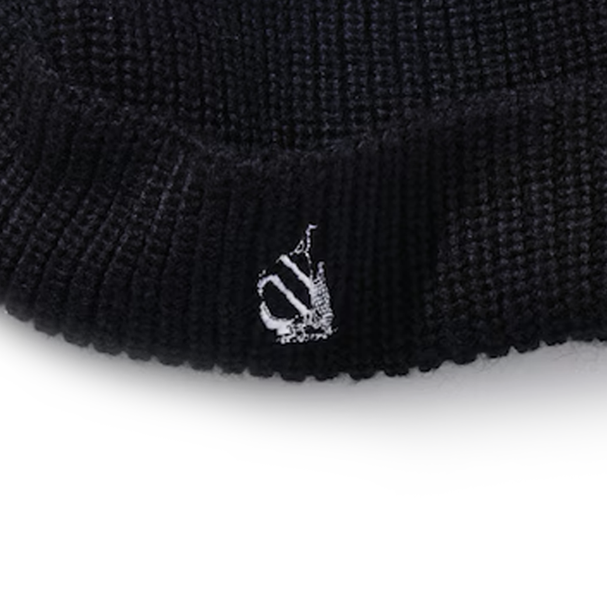 Nautica Japan Knitted Beanie With Spinnaker Embroidery Black