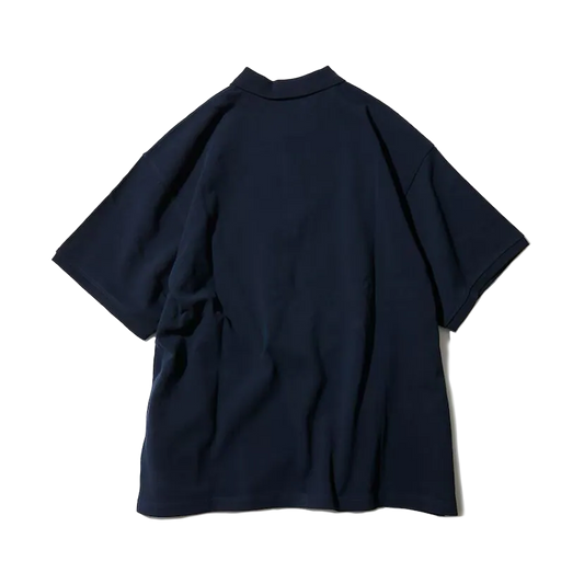 Nautica Japan Short Sleeve Polo Shirt Solid Navy