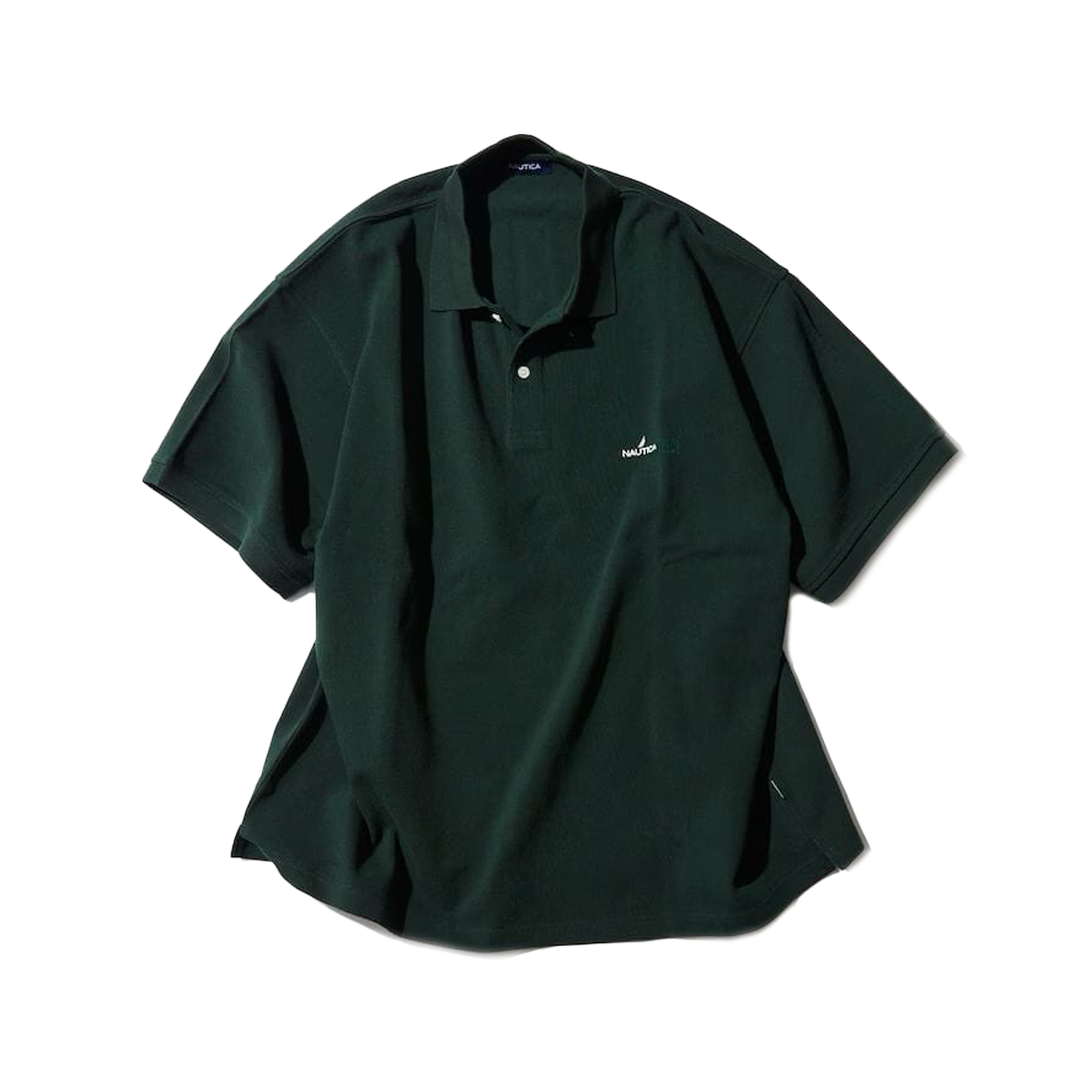 Nautica Japan Short Sleeve Polo Shirt Solid Green