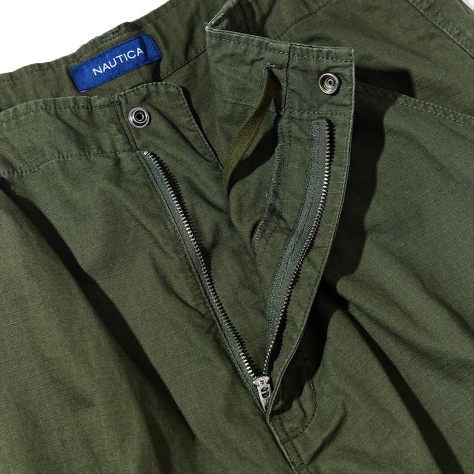 Nautica Japan Super Wide Curve Cargo Pants Olive